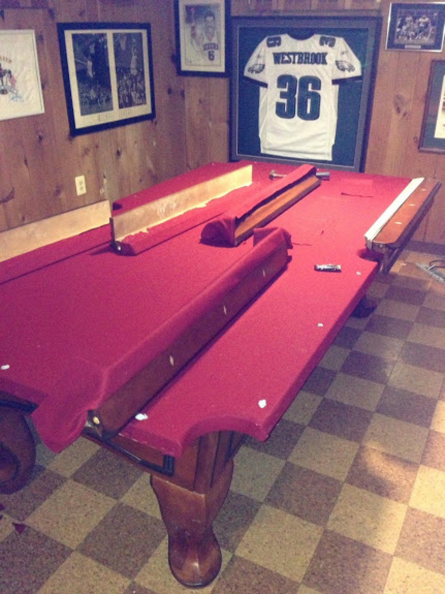 Pool Table Disassembly and Reassembly Experienced Professionals